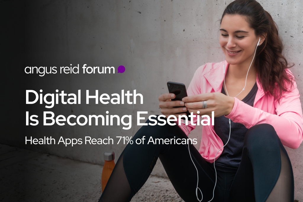 Digital health trends showing Americans using health apps and wearable technology to monitor daily wellness
